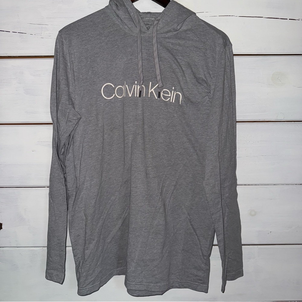 Calvin Klein Gray Longsleeve with Hood